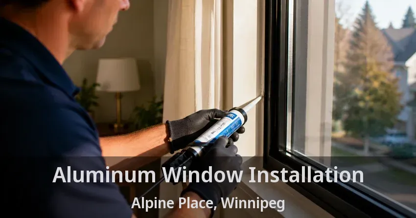 Aluminum Window Installation Alpine Place, Winnipeg - MB