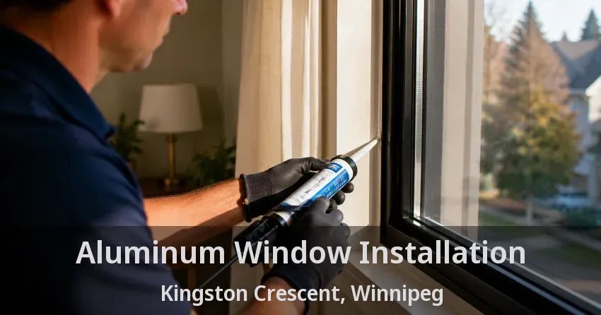 Aluminum Window Installation Kingston Crescent, Winnipeg - MB