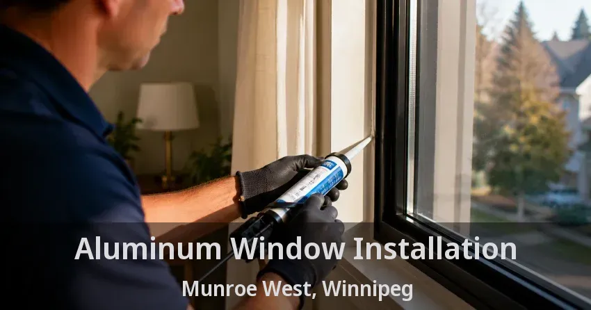 Aluminum Window Installation Munroe West, Winnipeg - MB