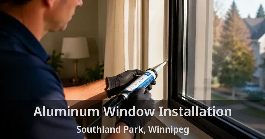 Aluminum Window Installation Southland Park, Winnipeg - MB