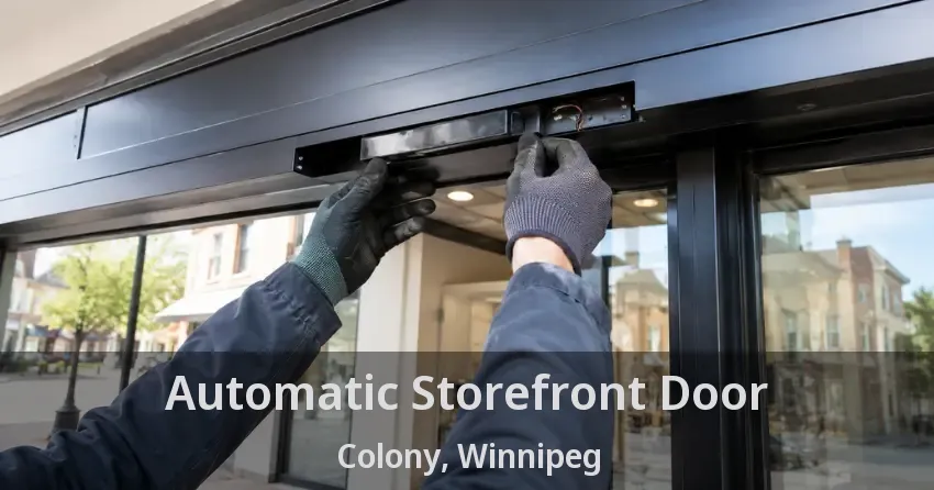 Automatic Storefront Door Colony, Winnipeg - MB