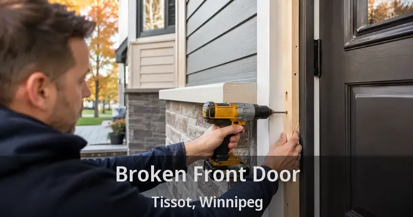 Broken Front Door Tissot, Winnipeg - MB