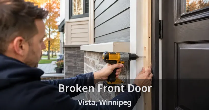 Broken Front Door Vista, Winnipeg - MB