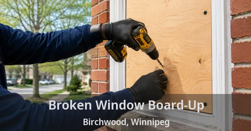 Broken Window Board-Up Birchwood, Winnipeg - MB