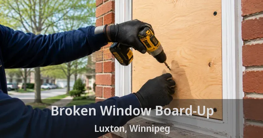 Broken Window Board-Up Luxton, Winnipeg - MB