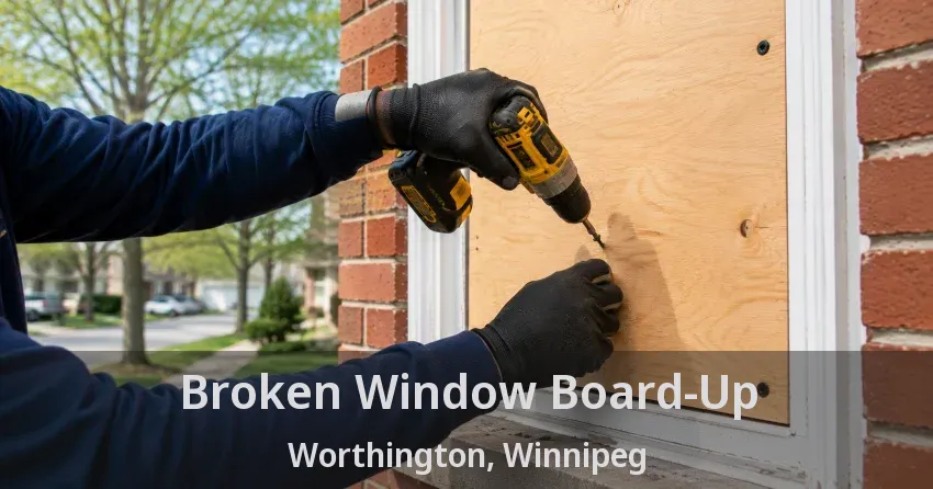 Broken Window Board-Up Worthington, Winnipeg - MB