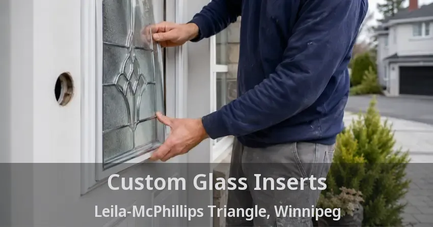 Custom Glass Inserts Leila-McPhillips Triangle, Winnipeg - MB