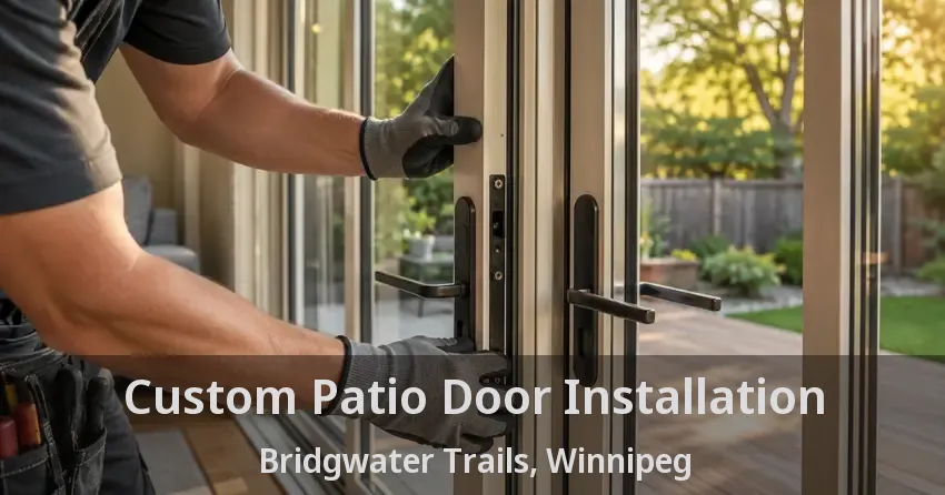 Custom Patio Door Installation Bridgwater Trails, Winnipeg - MB