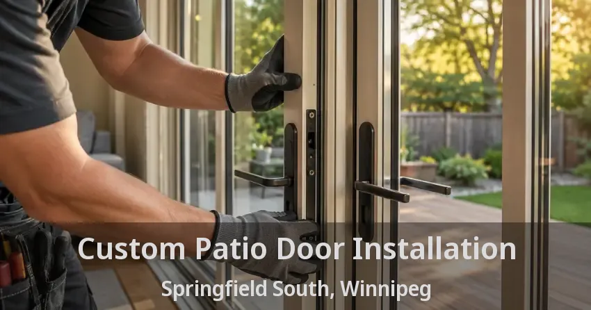 Custom Patio Door Installation Springfield South, Winnipeg - MB