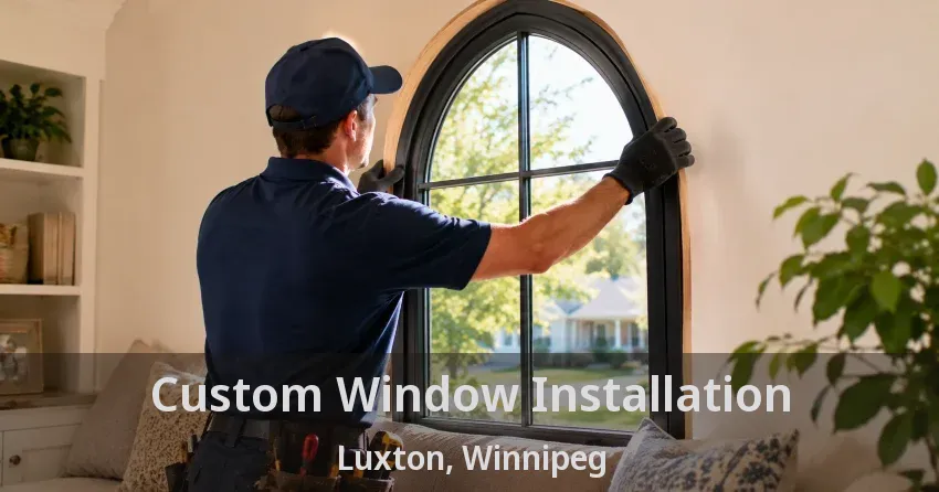 Custom Window Installation Luxton, Winnipeg - MB