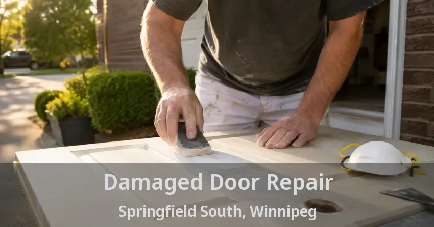 Damaged Door Repair Springfield South, Winnipeg - MB
