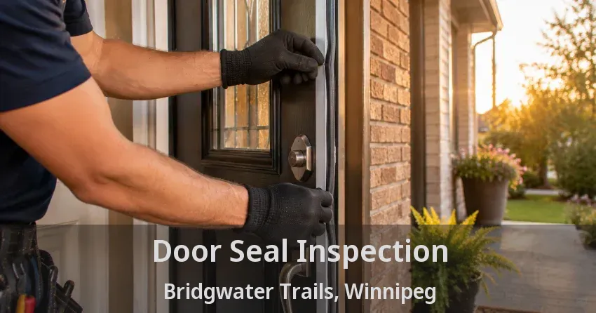 Door Seal Inspection Bridgwater Trails, Winnipeg - MB
