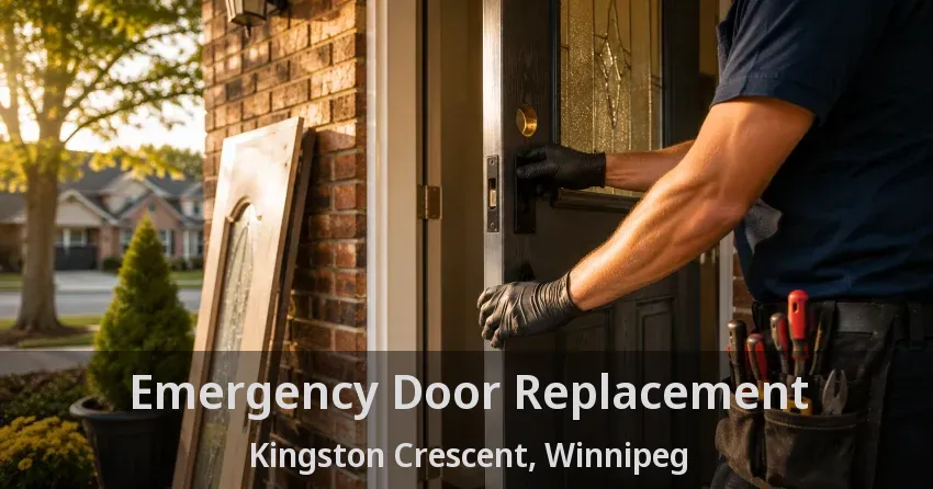 Emergency Door Replacement Kingston Crescent, Winnipeg - MB