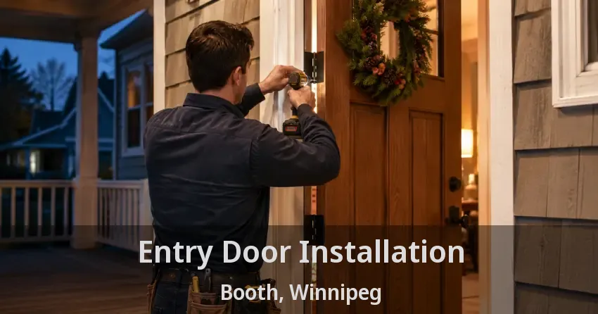 Entry Door Installation Booth, Winnipeg - MB