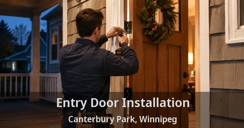 Entry Door Installation Canterbury Park, Winnipeg - MB