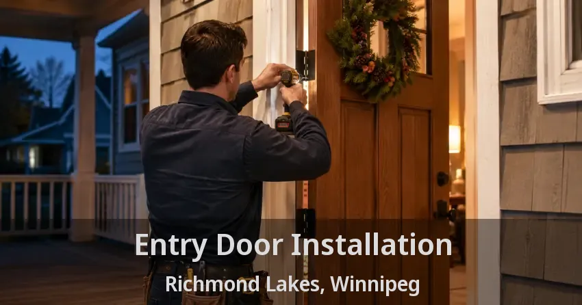 Entry Door Installation Richmond Lakes, Winnipeg - MB