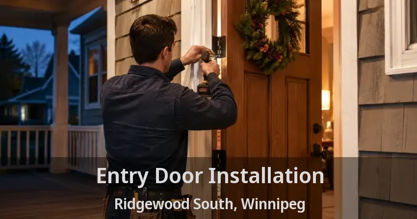 Entry Door Installation Ridgewood South, Winnipeg - MB