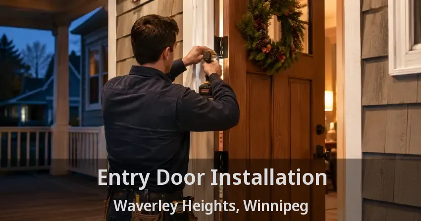 Entry Door Installation Waverley Heights, Winnipeg - MB