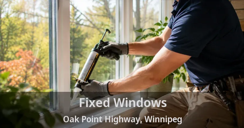 Fixed Windows Oak Point Highway, Winnipeg - MB