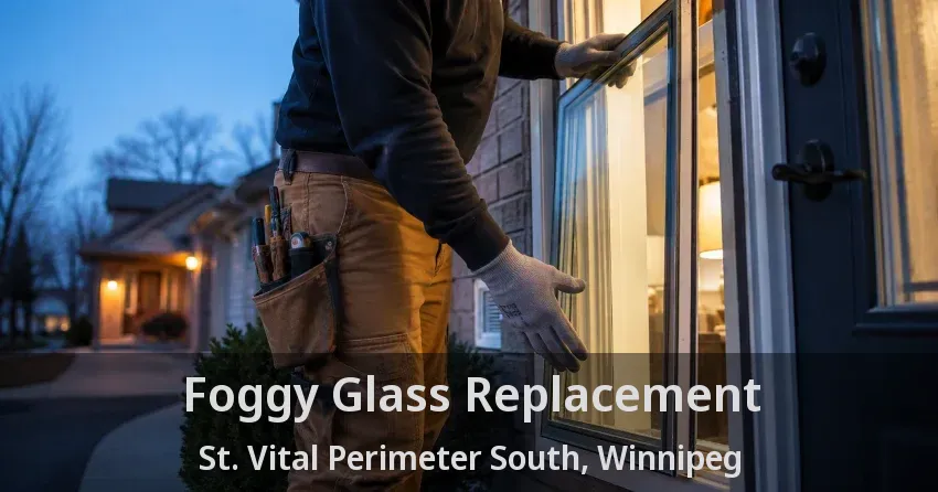 Foggy Glass Replacement St. Vital Perimeter South, Winnipeg - MB