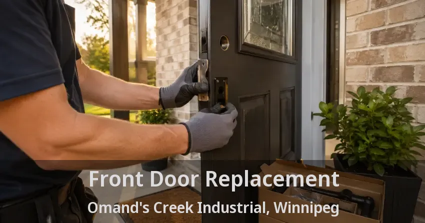 Front Door Replacement Omand's Creek Industrial, Winnipeg - MB