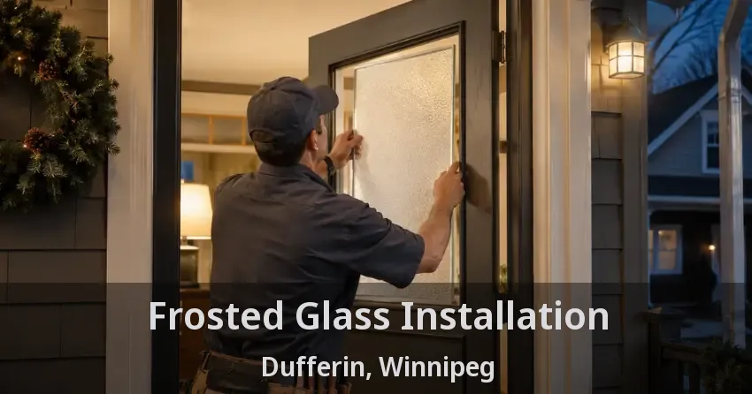Frosted Glass Installation Dufferin, Winnipeg - MB