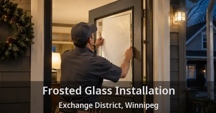 Frosted Glass Installation Exchange District, Winnipeg - MB