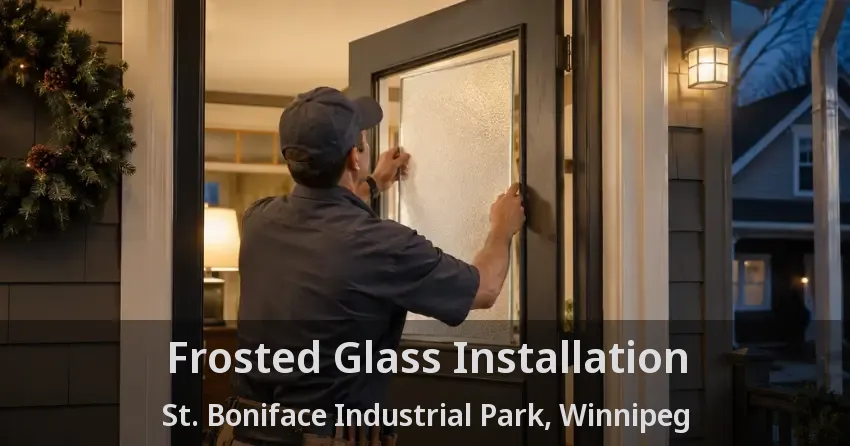 Frosted Glass Installation St. Boniface Industrial Park, Winnipeg - MB