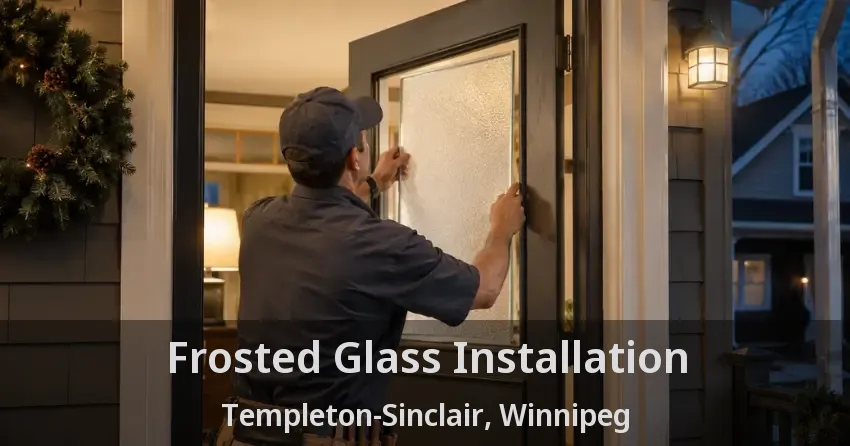 Frosted Glass Installation Templeton-Sinclair, Winnipeg - MB