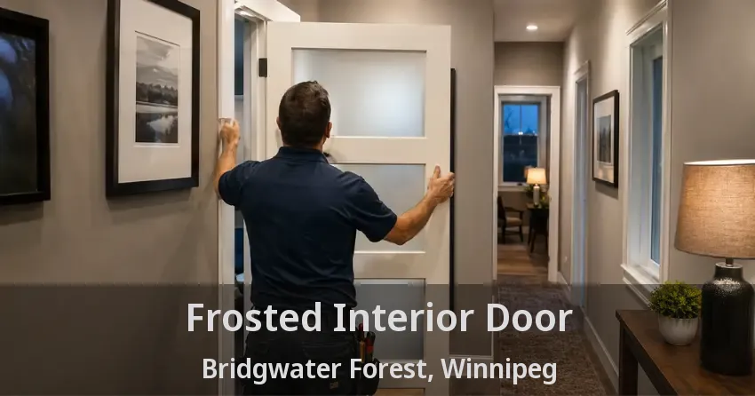 Frosted Interior Door Bridgwater Forest, Winnipeg - MB
