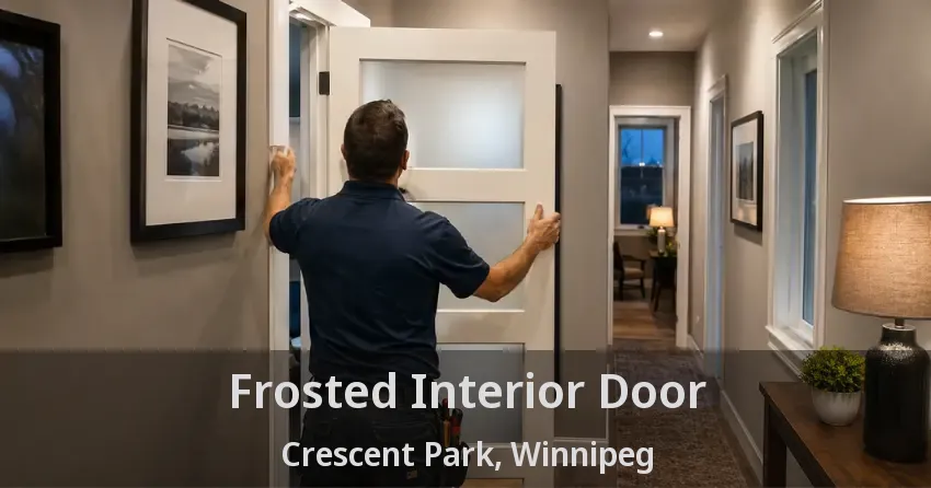 Frosted Interior Door Crescent Park, Winnipeg - MB