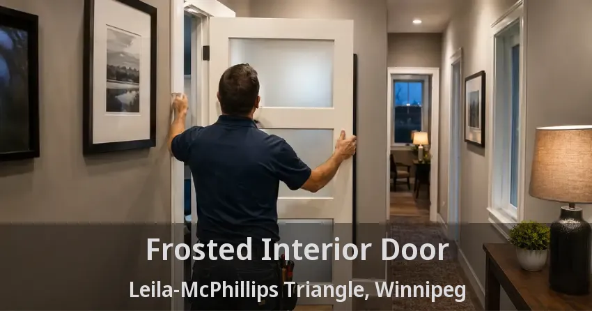 Frosted Interior Door Leila-McPhillips Triangle, Winnipeg - MB