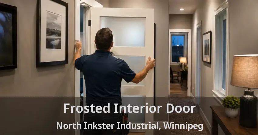 Frosted Interior Door North Inkster Industrial, Winnipeg - MB