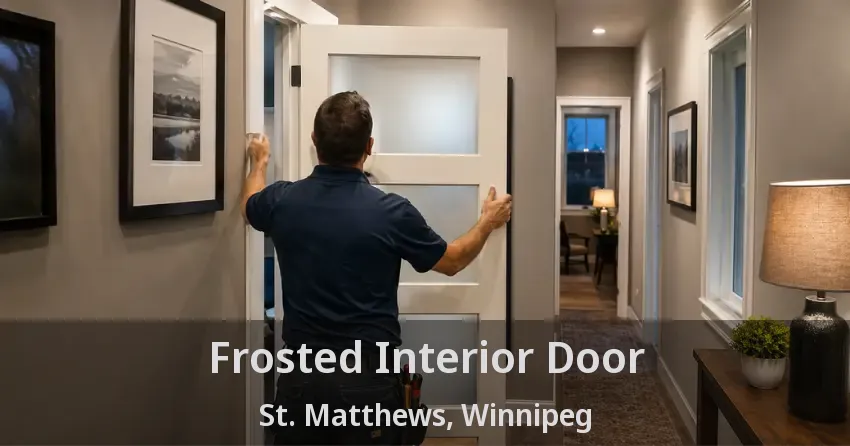 Frosted Interior Door St. Matthews, Winnipeg - MB