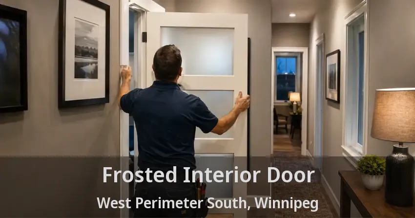 Frosted Interior Door West Perimeter South, Winnipeg - MB
