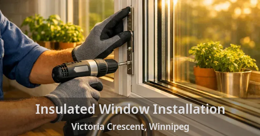 Insulated Window Installation Victoria Crescent, Winnipeg - MB