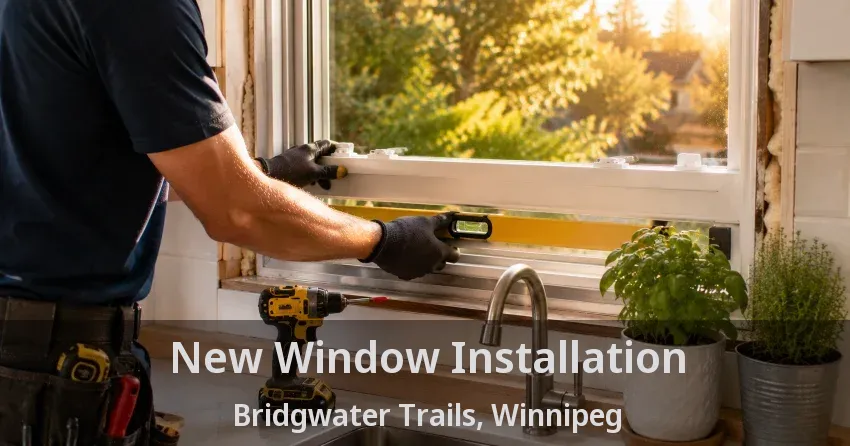 New Window Installation Bridgwater Trails, Winnipeg - MB