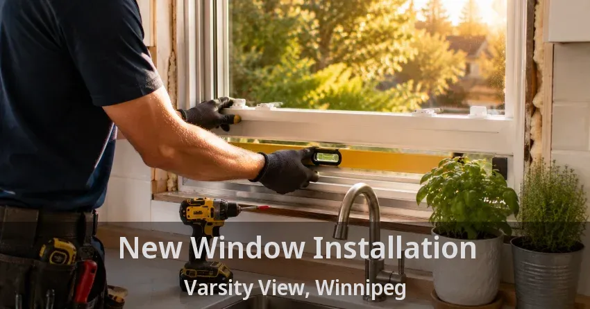 New Window Installation Varsity View, Winnipeg - MB