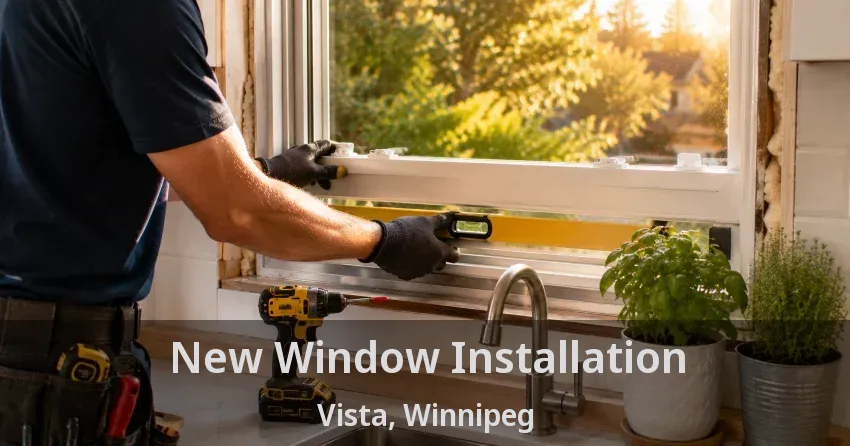 New Window Installation Vista, Winnipeg - MB
