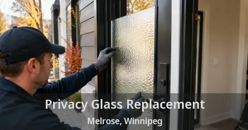 Privacy Glass Replacement Melrose, Winnipeg - MB