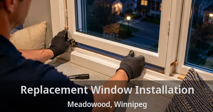 Replacement Window Installation Meadowood, Winnipeg - MB