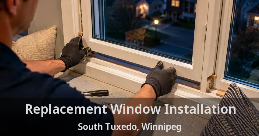 Replacement Window Installation South Tuxedo, Winnipeg - MB