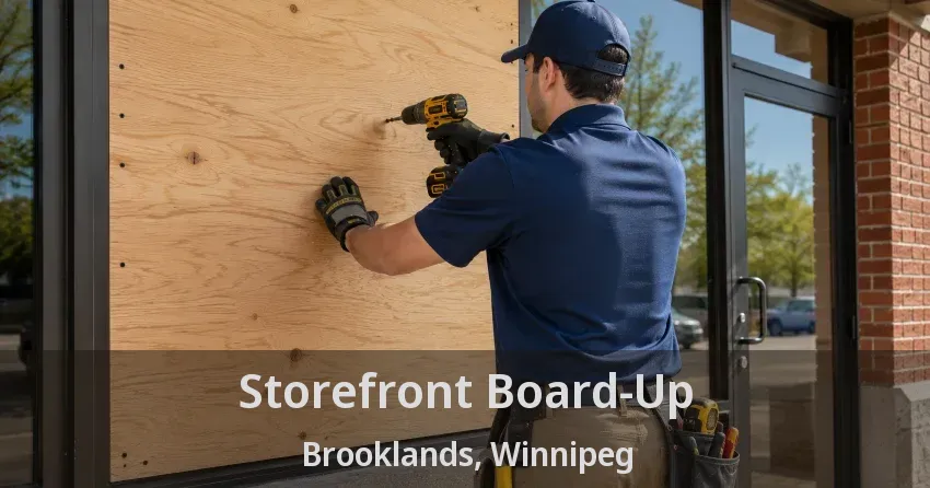Storefront Board-Up Brooklands, Winnipeg - MB