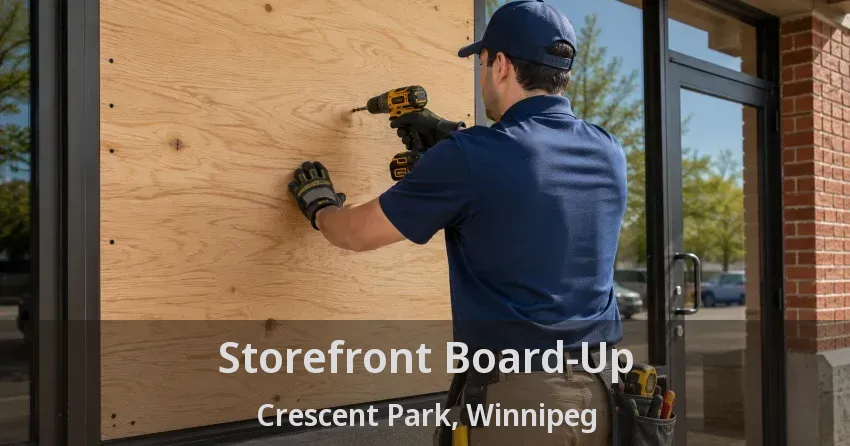 Storefront Board-Up Crescent Park, Winnipeg - MB