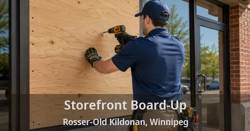Storefront Board-Up Rosser-Old Kildonan, Winnipeg - MB