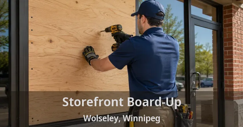 Storefront Board-Up Wolseley, Winnipeg - MB