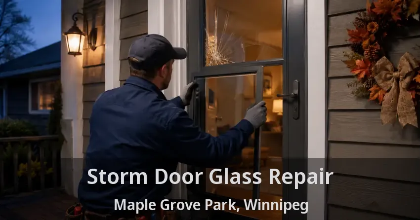Storm Door Glass Repair Maple Grove Park, Winnipeg - MB