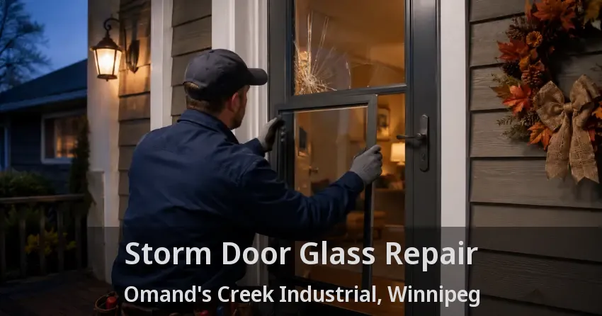Storm Door Glass Repair Omand's Creek Industrial, Winnipeg - MB