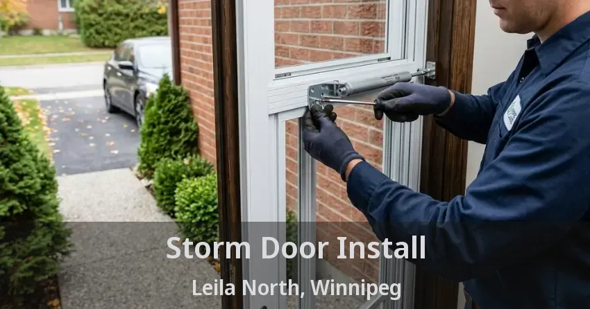 Storm Door Install Leila North, Winnipeg - MB