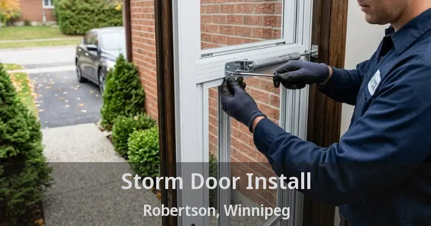 Storm Door Install Robertson, Winnipeg - MB